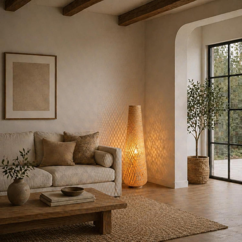 The Woven Bamboo Luminaire