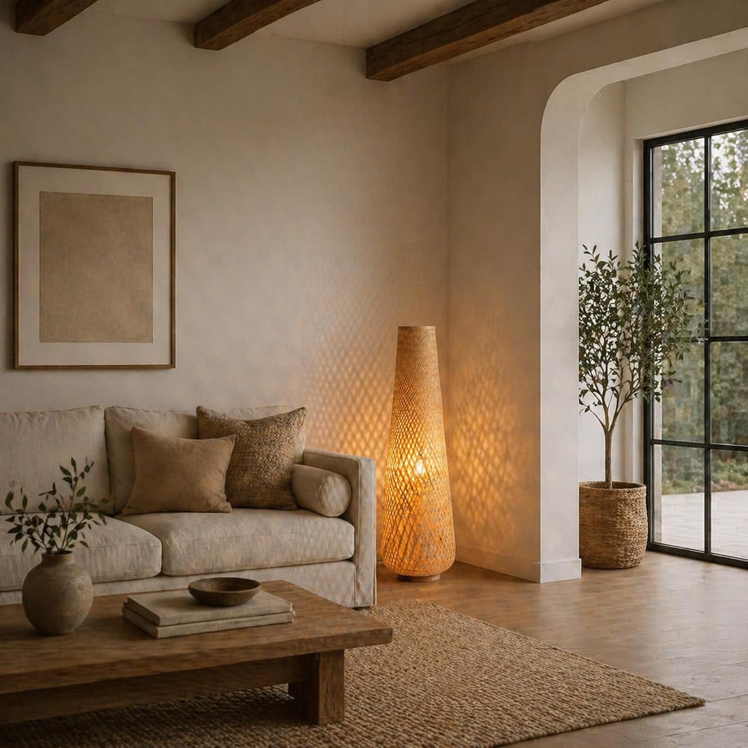 The Woven Bamboo Luminaire