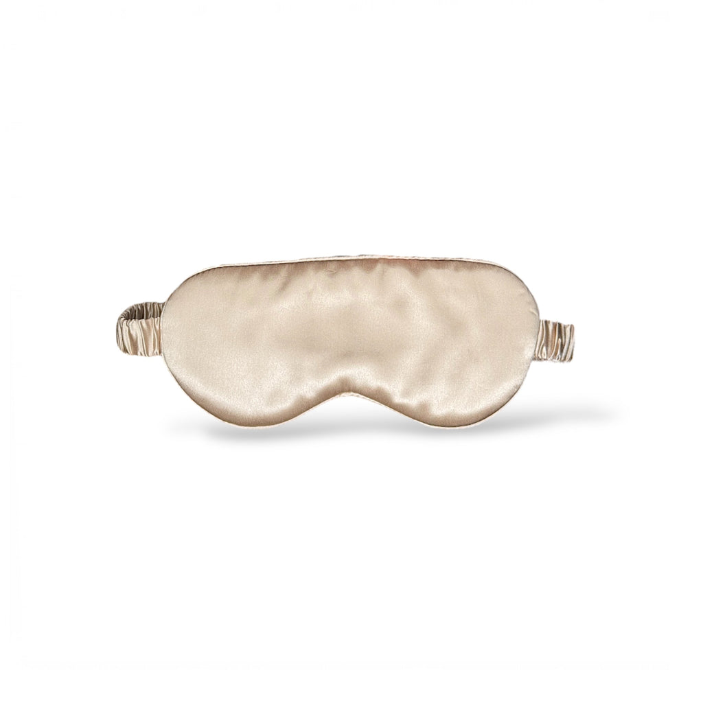 22mm Organic Mulberry Silk Sleep Mask – Champagne