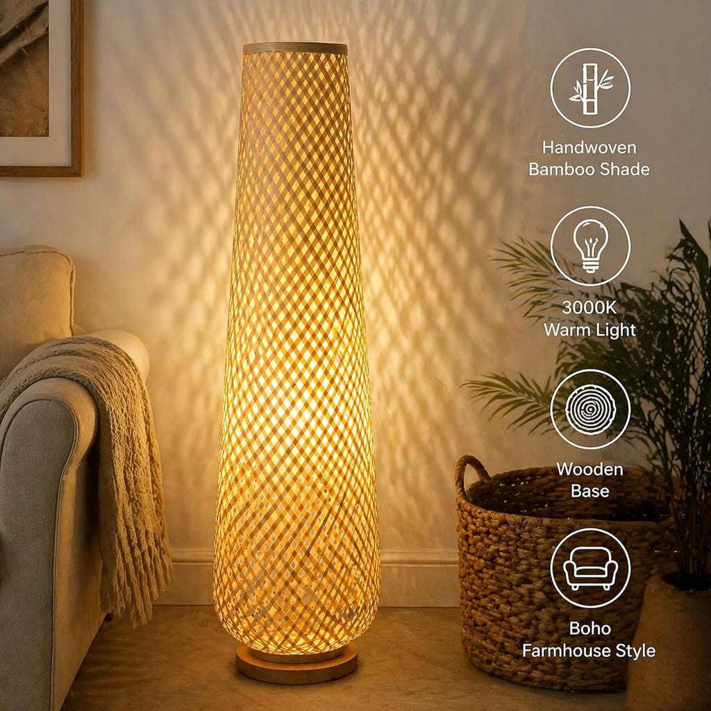 The Woven Bamboo Luminaire